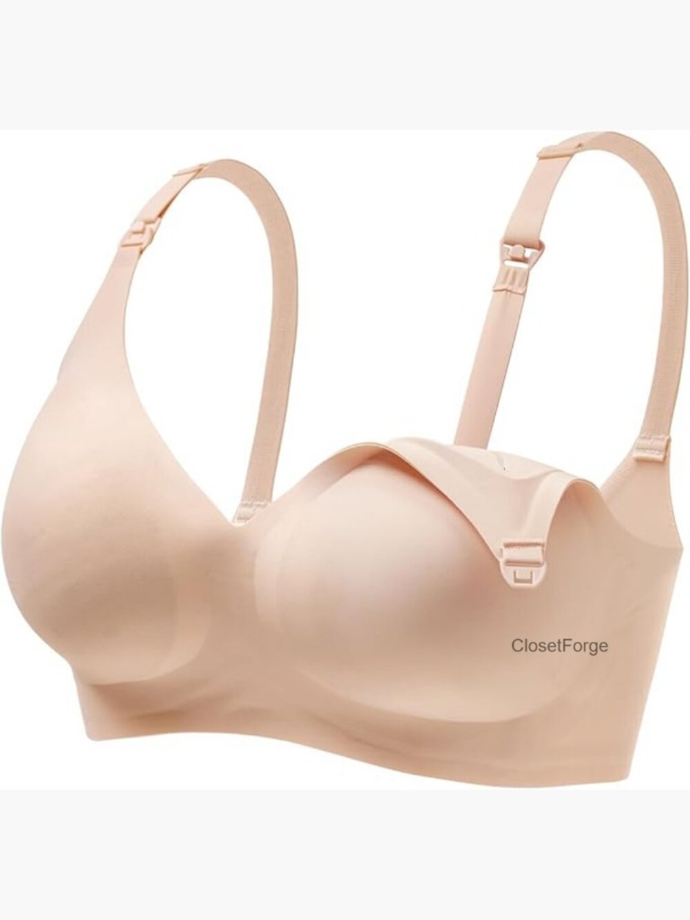 Nursing Bra with Jelly Strip Support, Wireless Maternity Bra, Racerback